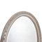 Französischer Ovaler Spiegel mit Silberblattrahmen, 1800er 4