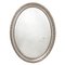 French Silver Leaf Oval Mirror, 1800s, Image 3