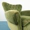 Vintage Wood & Green Velvet Lounge Chairs, 1950s, Set of 2 11