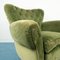 Vintage Wood & Green Velvet Lounge Chairs, 1950s, Set of 2, Image 11