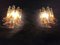 Italian Murano Glass Sconces with Amber Glass Petals, 1983, Set of 2 10