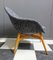 Black & White Fabric Shell Chair by Miroslav Navratil, 1960s 8