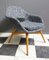 Black & White Fabric Shell Chair by Miroslav Navratil, 1960s 9