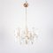 Vintage Gold Metal 6-Light Chandelier from Sciolari, 1970s 1