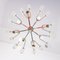 Vintage Gold Metal 6-Light Chandelier from Sciolari, 1970s 5