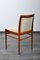 Walnut Dining Chairs with Velvet Upholstery from Benze Sitzmöbel, 1960s, Set of 4 7