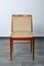 Walnut Dining Chairs with Velvet Upholstery from Benze Sitzmöbel, 1960s, Set of 4 4