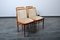 Walnut Dining Chairs with Velvet Upholstery from Benze Sitzmöbel, 1960s, Set of 4 2