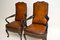 Georgian Style Leather Armchairs, 1930s, Set of 2 4