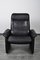 Black Leather DS50 Armchair from de Sede, 1980s 1