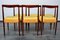 Rosewood Dining Chairs with Velvet Upholstery from Lübke, 1960s, Set of 6, Image 5