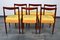 Rosewood Dining Chairs with Velvet Upholstery from Lübke, 1960s, Set of 6, Image 4
