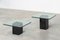 Vintage Square Coffee Tables with Glass Top, 1970s, Set of 2 4