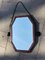 Art Deco Amsterdam School Faceted Mirror with Wooden Frame, 1930s 7