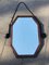 Art Deco Amsterdam School Faceted Mirror with Wooden Frame, 1930s 5