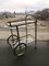 French Brass Two-Tier Bar Cart, 1960s, Image 1