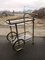 French Brass Two-Tier Bar Cart, 1960s 2