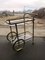 French Brass Two-Tier Bar Cart, 1960s, Image 2
