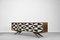 Mid-Century Scandinavian Birch Sideboard with Hand-Painted Pattern, 1960s 11