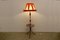 Italian Ceramic Floor Lamp with Table / Shelf, 1950s 2