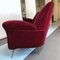 Italienisches Rotes Vintage Samt Sofa im Stil von Guglielmo Ulrich, 1950er 7