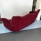 Vintage Italian Red Velvet Sofa in the Style of Guglielmo Ulrich, 1950s 12