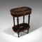 Antique French Napoleon III Burr Walnut Side or Sewing Table, 1870s 3