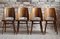 Beech Veneer 514 Dining Chairs by Radomir Hofman for TON, 1950s, Set of 4, Image 2