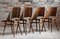 Beech Veneer 514 Dining Chairs by Radomir Hofman for TON, 1950s, Set of 4 3