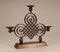 French Art Deco Wrought Iron Candleholder by Gilbert Poillerat, 1940s 4