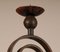 French Art Deco Wrought Iron Candleholder by Gilbert Poillerat, 1940s 11