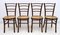 Italian Curved Beech Dining Chairs from Antonio Volpe, 1940s, Set of 4, Image 1
