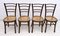 Italian Curved Beech Dining Chairs from Antonio Volpe, 1940s, Set of 4 2