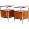 Macassar Bauhaus Bed Side Tables by Robert Slezak, Czechoslovakia, 1930s, Set of 2, Image 1