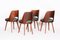 Czech Brown and Green Beech Chairs by Oswald Haerdtl for Ton, 1950s, Set of 4, Image 6