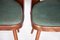 Czech Brown and Green Beech Chairs by Oswald Haerdtl for Ton, 1950s, Set of 4 3