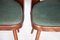 Czech Brown and Green Beech Chairs by Oswald Haerdtl for Ton, 1950s, Set of 4, Image 3