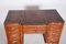 19th Century Brown Baroque Oak Writing Desk with Mirror, 1820s, Image 4