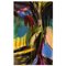 Ivy Lysdal, abstrakte modernistische Gouache Malerei auf Karton 1