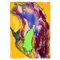 Ivy Lysdal, pintura modernista abstracta de gouache sobre cartulina, Imagen 1