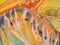 Ivy Lysdal, pintura abstracta modernista de gouache y pintura al óleo sobre cartulina, Imagen 2