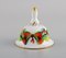 Table Bells In Hand-Painted Porcelain with Flowers from Herend, 1980s, Set of 3 2
