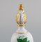 Table Bell in Hand-Painted Porcelain with Floral and Gold Decoration from Herend 3