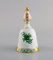Table Bell in Hand-Painted Porcelain with Floral and Gold Decoration from Herend 4