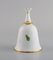 Table Bell in Hand-Painted Porcelain with Floral and Gold Decoration from Herend 4