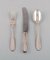 Number 14 Lunch Service Set in Hammered Silver by Evald Nielsen, Set of 15 2