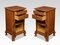 Queen Anne Style Bedside Cabinets, Set of 2 4