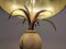 Lampada da tavolo in ottone e marmo con ananas, anni '60, Immagine 2
