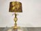 Lampada da tavolo in ottone e marmo con ananas, anni '60, Immagine 4