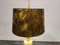 Brass and Marble Pineapple Leaf Table Lamp, 1960s 7